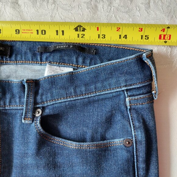 Banana Republic Premium Denim Mid-Rise Skinny Dark Wash, Women's 31 - Picture 6 of 8